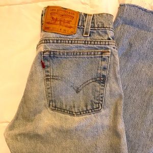 Levi’s 505 Straight Leg Cropped Jean